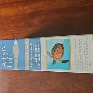 Paint-by-Number Kit - Sea Turtle Design